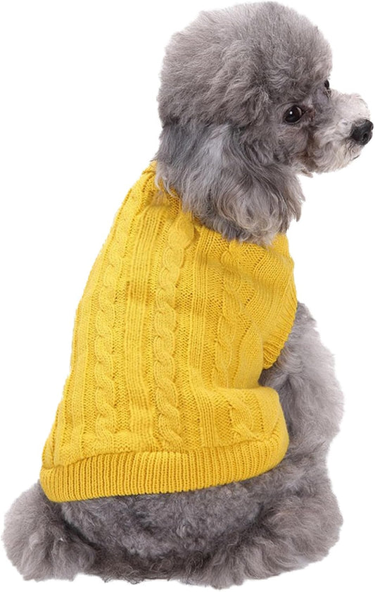 Small Dog Sweaters Knitted Pet Cat Sweater Warm Dog Sweatshirt Dog Winter Clothes Kitten Puppy Sweater