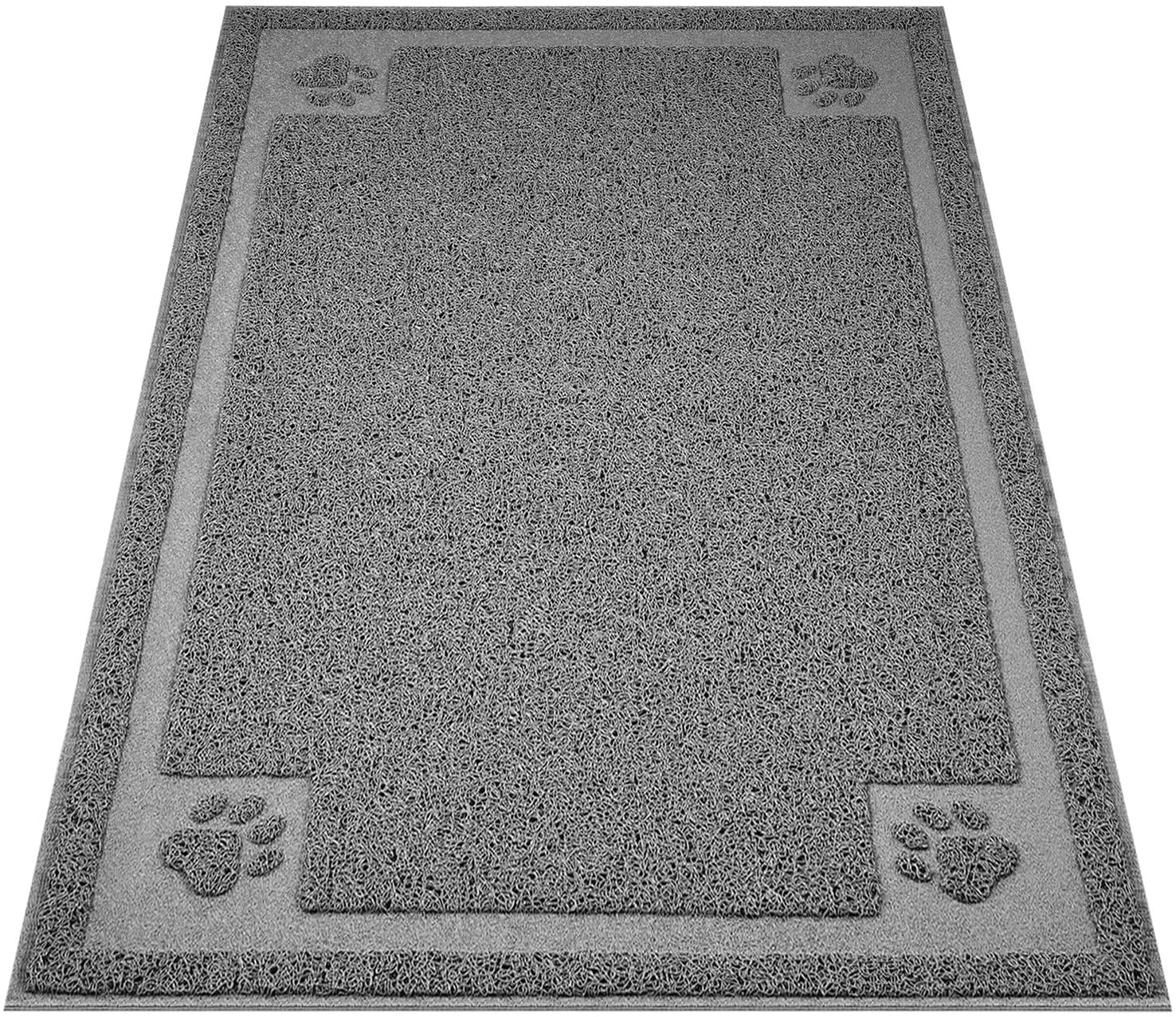 Large Cat Litter Mat Trapper 35.5"×23.5" Traps Litter from Box and Paws Scatter Control for Litter Box Soft on Sensitive Kitty Paws Easy to Clean Durable